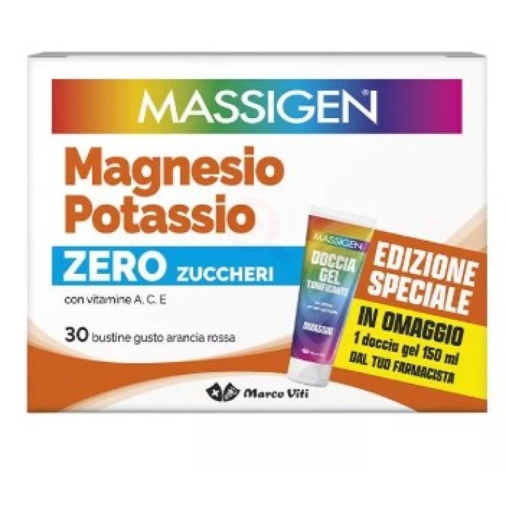 MASSIGEN MAGNESIO POTASSIO SENZA ZUCCHERO 30 BUSTINE EDIZIONE SPECIALE 2025 MASSIGEN MAGNESIO POTASSIO SENZA ZUCCHERO 30 BUSTINE EDIZIONE SPECIALE 2025