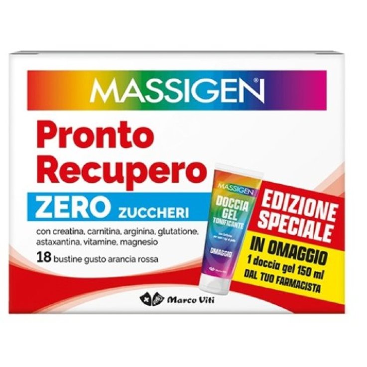 MASSIGEN PRONTO RECUPERO SENZA ZUCCHERO 18 BUSTINE EDIZIONE SPECIALE 2025 MASSIGEN PRONTO RECUPERO SENZA ZUCCHERO 18 BUSTINE EDIZIONE SPECIALE 2025