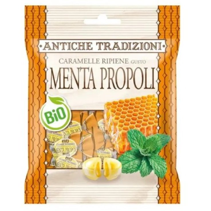 ANTICHE TRADIZIONI CARAMELLE MENTA PROPOLI 60 G ANTICHE TRADIZIONI CARAMELLE MENTA PROPOLI 60 G