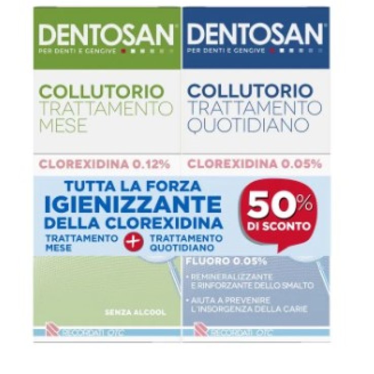 DENTOSAN COLLUTORIO BIPACK 0,12% MESE 200 ML + 0,05% QUOTIDIANO 200 ML DENTOSAN COLLUTORIO BIPACK 0,12% MESE 200 ML + 0,05% QUOTIDIANO 200 ML