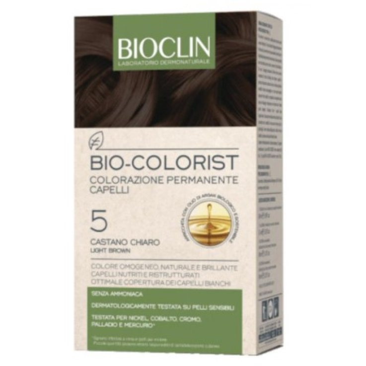 BIOCLIN BIO COLORIST 5 CASTANI CH KIT COMPOSTO DA BIO-COLORIST CREMA COLORANTE CAP 3 50ML+BIO-COLORIST RILEVATORE CREMA75ML+ BIOCOLOR PROTECT MASCHERA 10ML+ SHAMPOO POSTCOLORE10ML