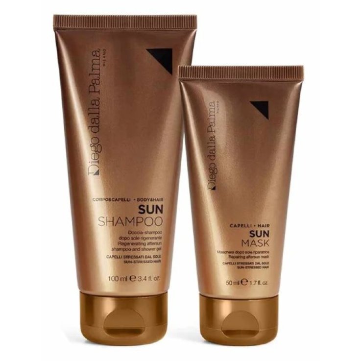 DIEGO DALLA PALMA KIT TRAVEL SOLARI CAPELLI DOCCIA SHAMPOO 100 ML + MASCHERA RIPARATRICE 50 ML DIEGO DALLA PALMA KIT TRAVEL SOLARI CAPELLI DOCCIA SHAMPOO 100 ML + MASCHERA RIPARATRICE 50 ML