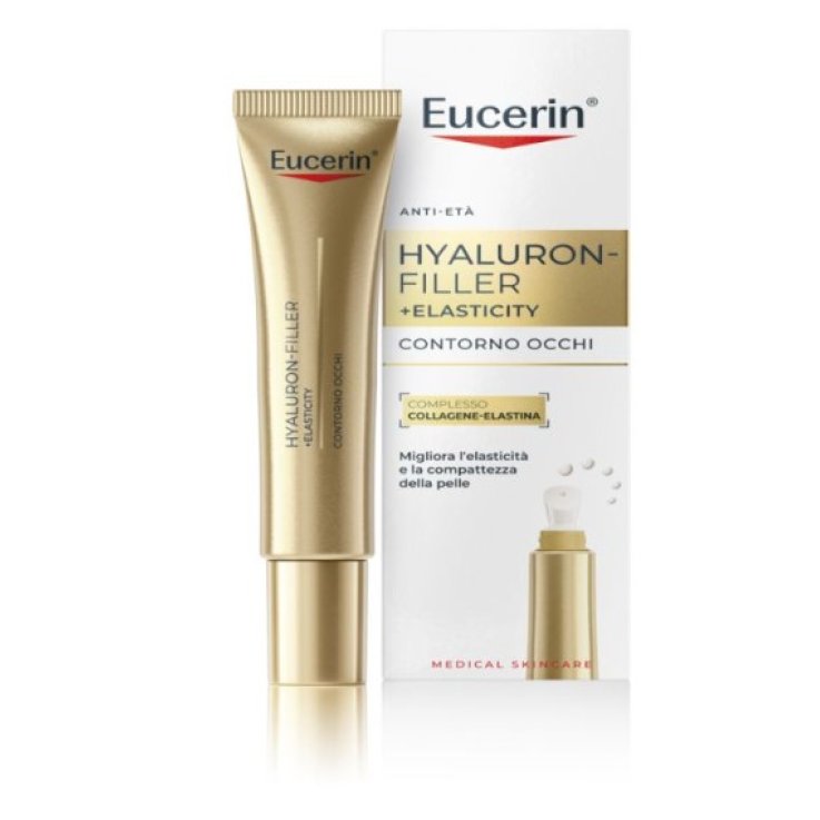 EUCERIN HYALURON FILLER+ ELASTICITY CONTORNO OCCHI SPF15 15ML EUCERIN HYALURON FILLER+ ELASTICITY CONTORNO OCCHI SPF15 15ML