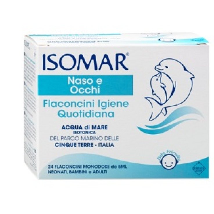 ISOMAR SOLUZIONE ISOTONICA ACQUA MARE IGIENE QUOTIDIANA 24 FLACONCINI MONODOSE 5 ML ISOMAR SOLUZIONE ISOTONICA ACQUA MARE IGIENE QUOTIDIANA 24 FLACONCINI MONODOSE 5 ML