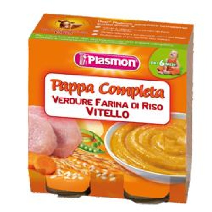 PLASMON OMOGENEIZZATO PAPPE VITELLO/VERDURA/RISO 190 G X 2 PEZZI PLASMON OMOGENEIZZATO PAPPE VITELLO/VERDURA/RISO 190 G X 2 PEZZI