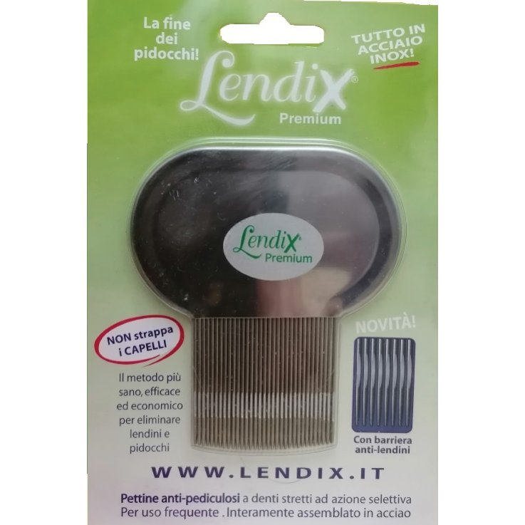 LENDIX PETTINE PREMIUM ANTIPIDOCCHI IN ACCIAIO LENDIX PETTINE PREMIUM ANTIPIDOCCHI IN ACCIAIO