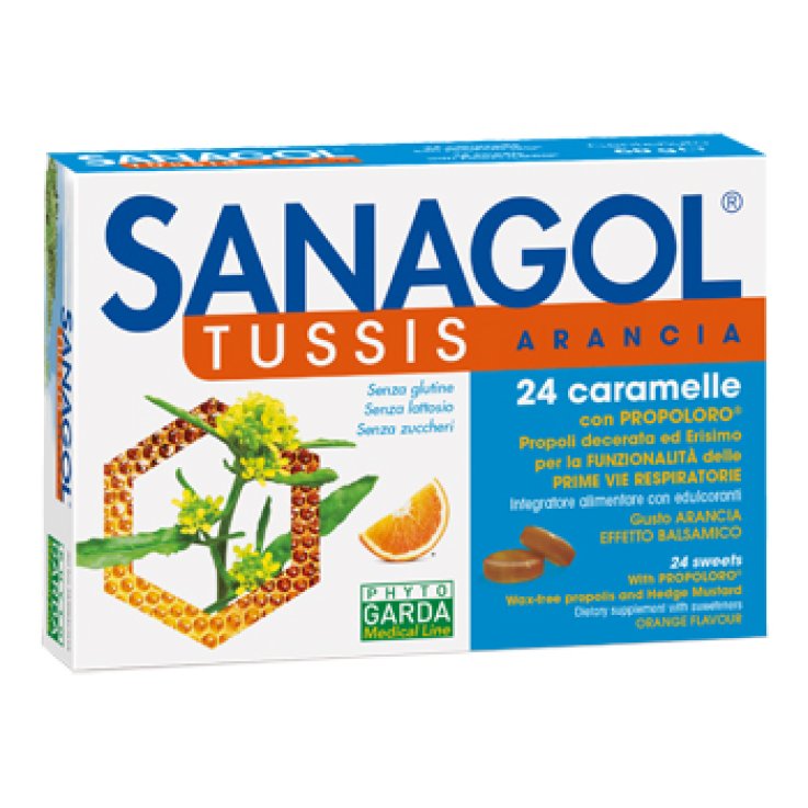 SANAGOL TUSSIS ARANCIA 24 CARAMELLE SANAGOL TUSSIS ARANCIA 24 CARAMELLE