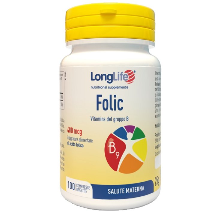 LONGLIFE FOLIC 100 Cpr 400mcg LONGLIFE FOLIC 100 Cpr 400mcg