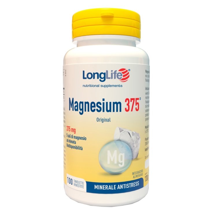 LONGLIFE MAGNESIUM375mg100Tav. LONGLIFE MAGNESIUM375mg100Tav.
