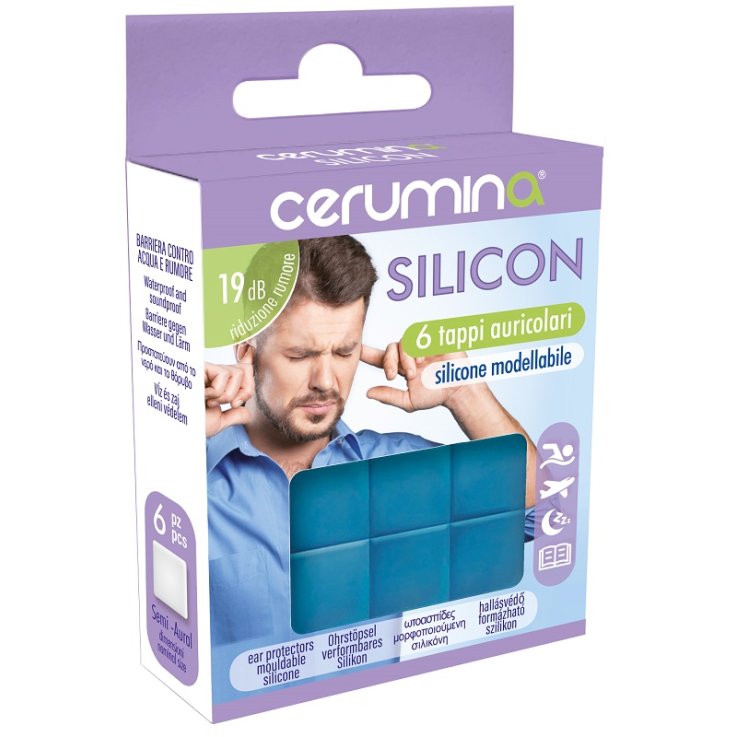 CERUMINA Tappi Silicone 6pz CERUMINA Tappi Silicone 6pz