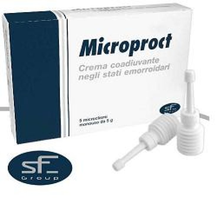 CREMA RETTALE MICROPROCT IN MICROCLISMI COADIUVANTE NEGLI STATI EMORROIDARI 6 PEZZI DA 8 G CREMA RETTALE MICROPROCT IN MICROCLISMI COADIUVANTE NEGLI STATI EMORROIDARI 6 PEZZI DA 8 G