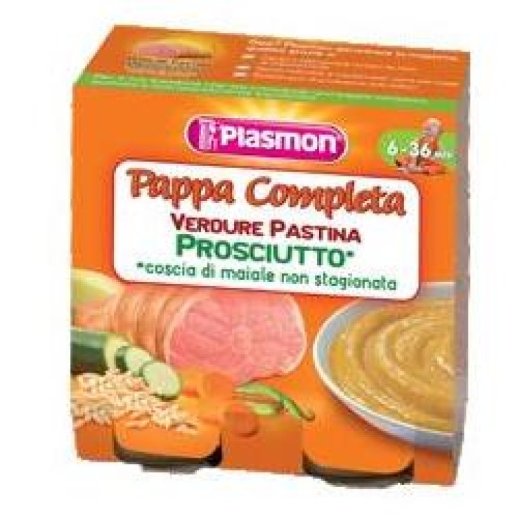 PLASMON OMOGENEIZZATO PAPPE PROSCIUTTO VERDURA PASTINA 190 GX 2 PEZZI PLASMON OMOGENEIZZATO PAPPE PROSCIUTTO VERDURA PASTINA 190 GX 2 PEZZI