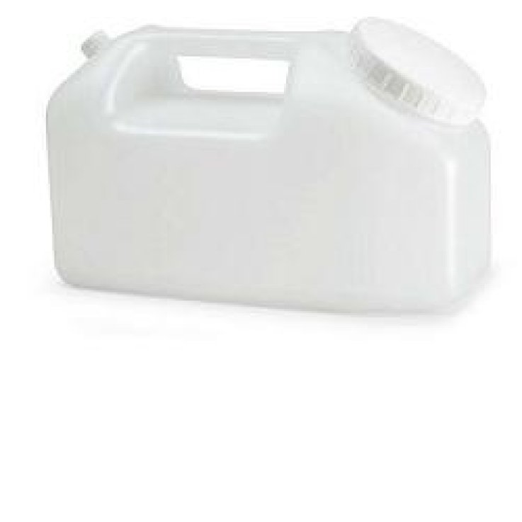 CONTENITORE A TANICA PER LA RACCOLTA DELLE URINE 24 ORE,IN POLIETILENE TRASPARENTE+TAPPO A VITE CON SCALA GRADUATA DA 500 A 2500ML CONTENITORE A TANICA PER LA RACCOLTA DELLE URINE 24 ORE,IN POLIETILENE TRASPARENTE+TAPPO A VITE CON SCALA GRADUATA DA 500 A 2500ML