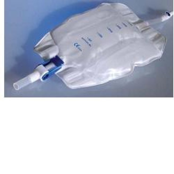 SACCA RACCOGLI URINA DA GAMBA PER INCONTINENZA IN PVC 750 MLRIVESTITA TUBO RACCORDO DIRITTO 30 CM+RUBINETTO SCARICO+VALVOLA ANTIREFLUSSO+2 FASCE RIVESTITE SILICONE 10 PEZZI