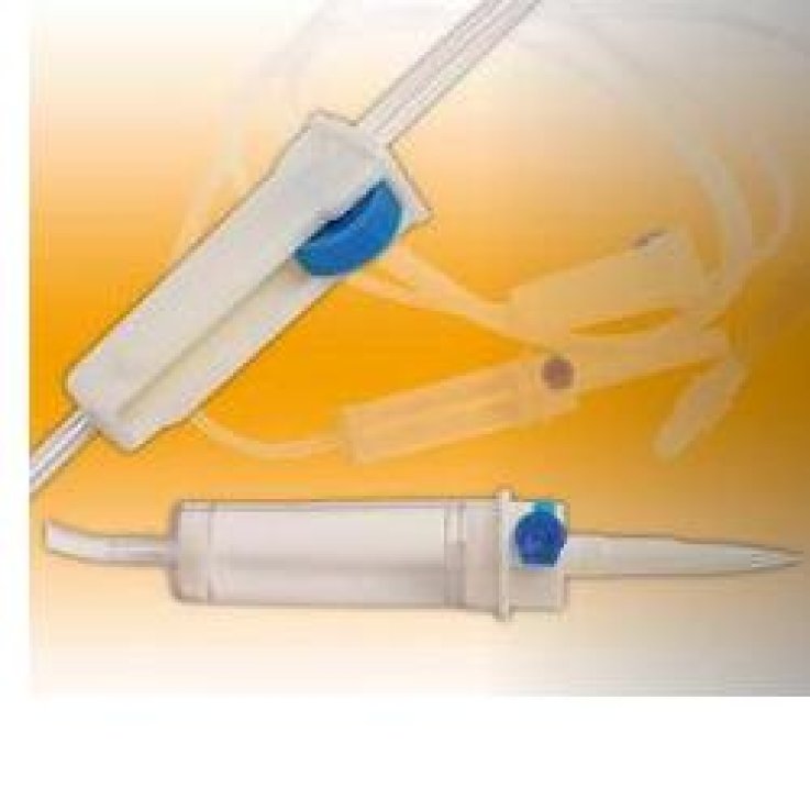 DEFLUSSORE PER INFUSIONE CON AGO STERILIZZATO CON OSSIDO DIETILENE CON ROLLER APIROGENO CURAIN MONOUSO 1 PEZZO DEFLUSSORE PER INFUSIONE CON AGO STERILIZZATO CON OSSIDO DIETILENE CON ROLLER APIROGENO CURAIN MONOUSO 1 PEZZO