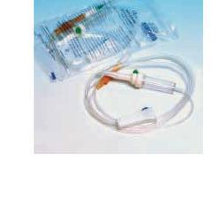 SET STERILE PER INFUSIONE IN MATERIALE ANALLERGICO CON PARAAGO VENA E ROLLER CONFEZIONE SINGOLA SET STERILE PER INFUSIONE IN MATERIALE ANALLERGICO CON PARAAGO VENA E ROLLER CONFEZIONE SINGOLA