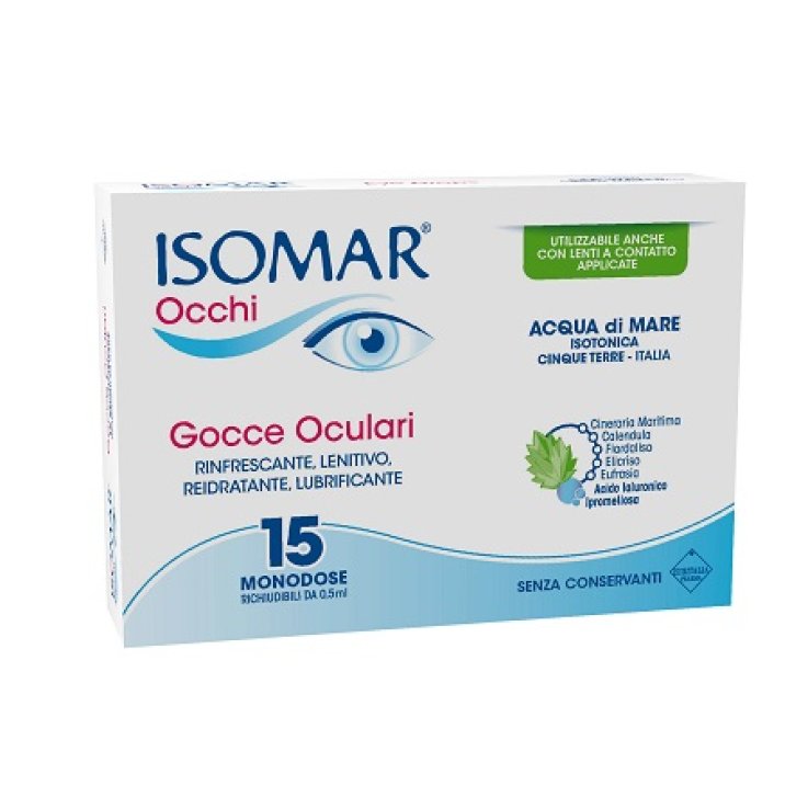 ISOMAR OCCHI GOCCE OCULARI ALL'ACIDO IALURONICO 0,20% 15 FLACONCINI ISOMAR OCCHI GOCCE OCULARI ALL'ACIDO IALURONICO 0,20% 15 FLACONCINI