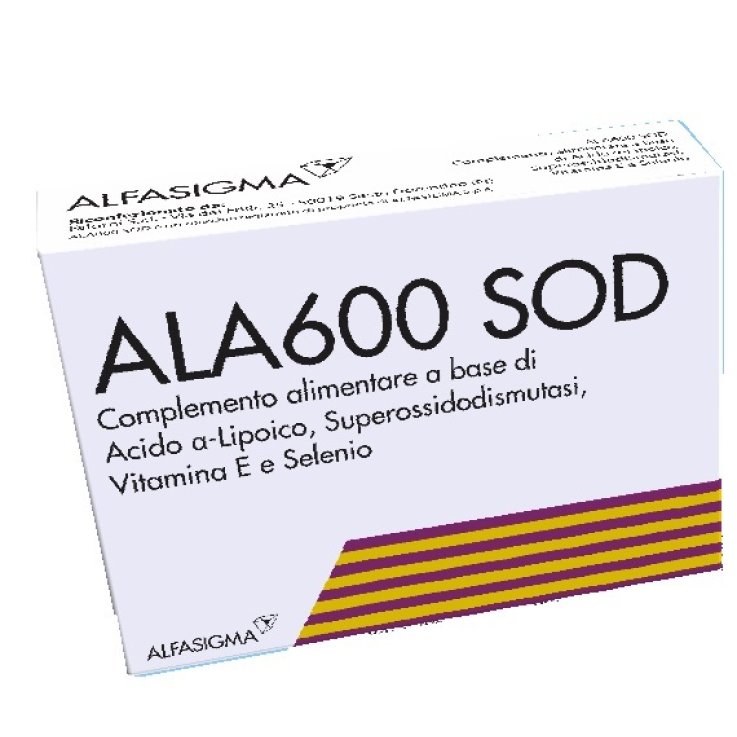 ALA 600 SOD 20 Cpr 1020mg ALA 600 SOD 20 Cpr 1020mg