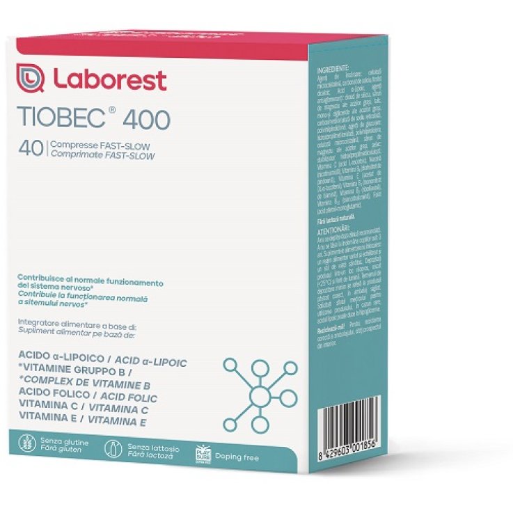 TIOBEC 400 40 COMPRESSE FAST-SLOW DA 1,28 G TIOBEC 400 40 COMPRESSE FAST-SLOW DA 1,28 G