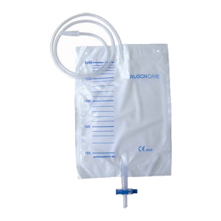 SACCA RACCOLTA URINA DA LETTO IN PVC VOLUME 2000 ML VALVOLADI NON RITORNO RUBINETTO SCARICO T-TAP TUBO DI RACCORDO DIAMETRO 5-7 MM LUNGHEZZA 130 CM 150 PEZZI
