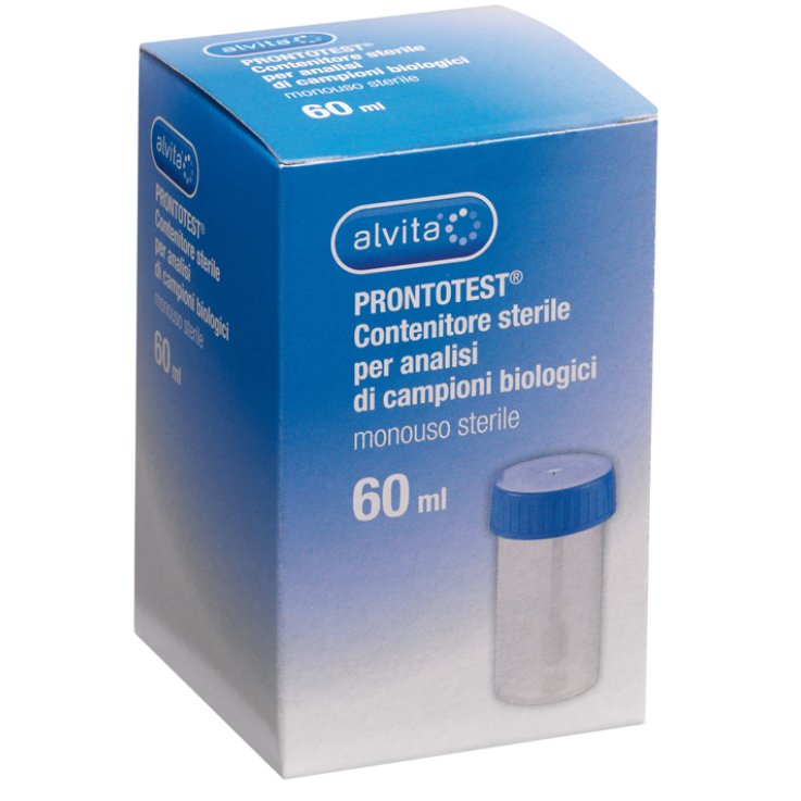 CONTENITORE ALVITA PRONTOTEST PER ANALISI DI CAMPIONI BIOLOGICI 60ML