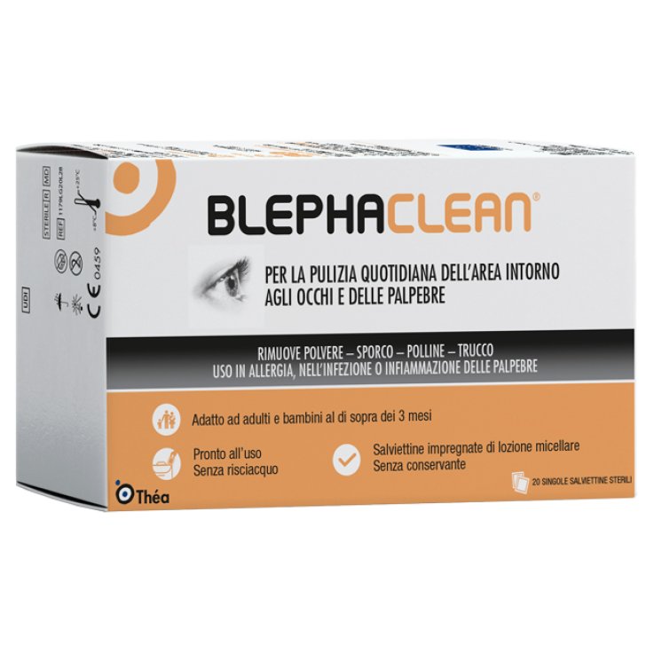 BLEPHACLEAN GARZE OCULARI STERILI A BASE DI ACIDO IALURONICO20 PEZZI BLEPHACLEAN GARZE OCULARI STERILI A BASE DI ACIDO IALURONICO20 PEZZI
