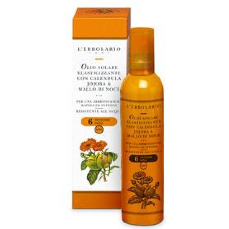 OLIO SOLARE ELASTICIZZANTE CALENDULA/JOJOBA/MALLO DI NOCE SPF6 100 ML OLIO SOLARE ELASTICIZZANTE CALENDULA/JOJOBA/MALLO DI NOCE SPF6 100 ML