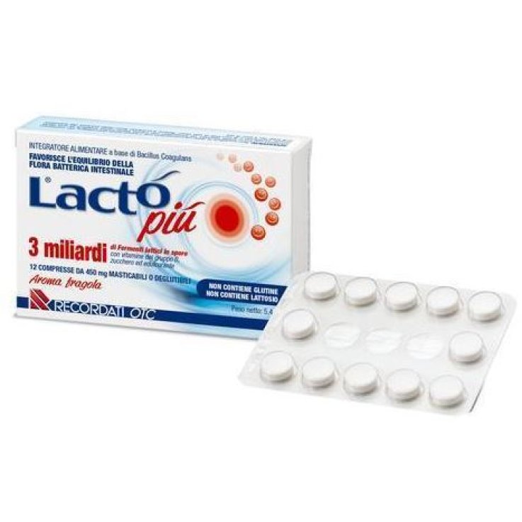 LACTO PIU 3 MILIARDI 12 COMPRESSE LACTO PIU 3 MILIARDI 12 COMPRESSE