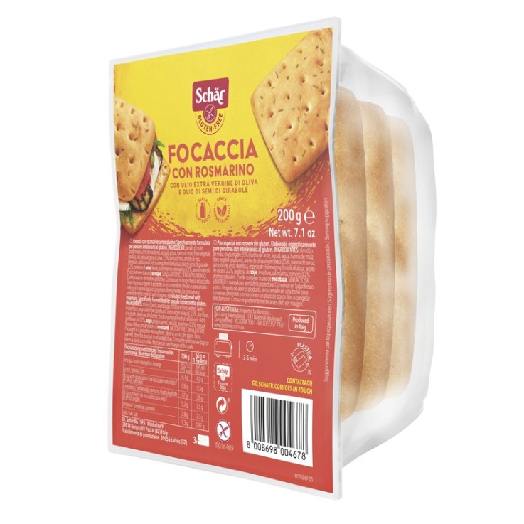 SCHAR Focaccia Rosmarino 200g SCHAR Focaccia Rosmarino 200g