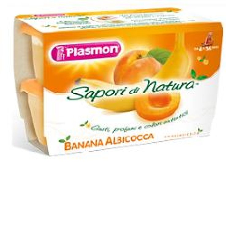 PLASMON SAPORI DI NATURA OMOGENEIZZATO ALBICOCCA E BANANA 100 G X 4 PEZZI PLASMON SAPORI DI NATURA OMOGENEIZZATO ALBICOCCA E BANANA 100 G X 4 PEZZI