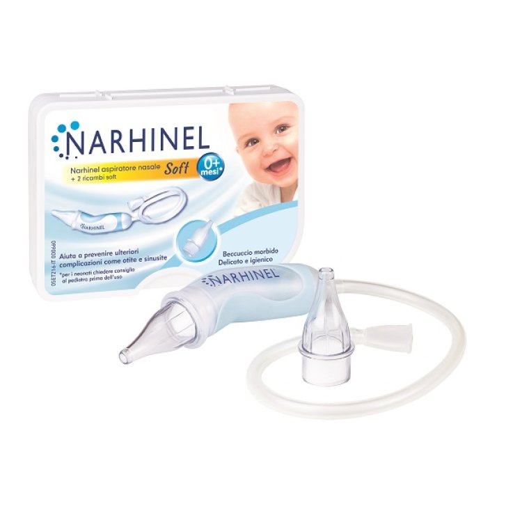 ASPIRATORE NASALE NARHINEL SOFT 1 PEZZO + 2 RICAMBI ASPIRATORE NASALE NARHINEL SOFT 1 PEZZO + 2 RICAMBI