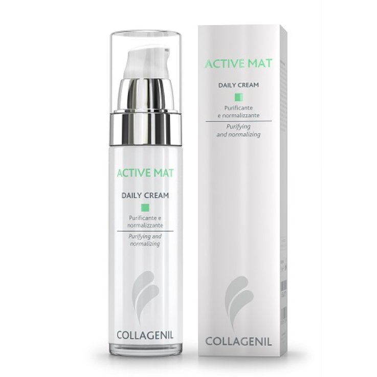 COLLAGENIL ACTIVE MAT DAILY CREAM SEBOREGOLATRICE/PURIFICANTE PER LA PELLE DEL VISO FLACONE 50 ML COLLAGENIL ACTIVE MAT DAILY CREAM SEBOREGOLATRICE/PURIFICANTE PER LA PELLE DEL VISO FLACONE 50 ML