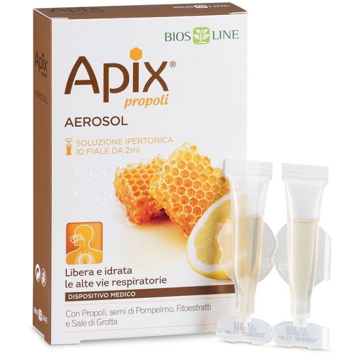 APIX PROPOLI AEROSOL 10 FIALE MONODOSE X 2 ML BIOSLINE APIX PROPOLI AEROSOL 10 FIALE MONODOSE X 2 ML BIOSLINE