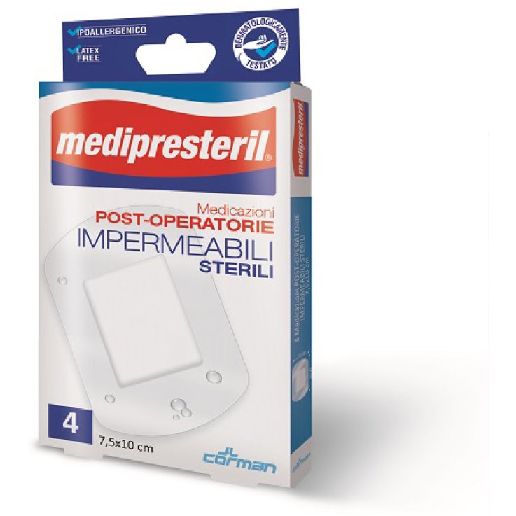 MEDICAZIONE POST OPERATORIA MEDIPRESTERIL IMPERMEABILE 10X25CM 3 PEZZI MEDICAZIONE POST OPERATORIA MEDIPRESTERIL IMPERMEABILE 10X25CM 3 PEZZI