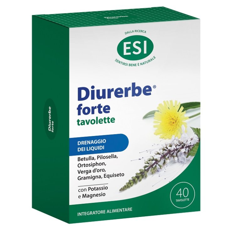 ESI DIURERBE FORTE 40 TAVOLETTE SENZA GLUTINE ESI DIURERBE FORTE 40 TAVOLETTE SENZA GLUTINE
