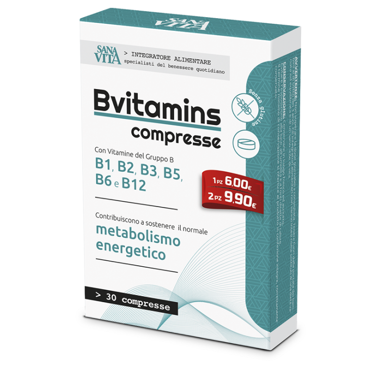 SANAVITA B-Vitamins 30 Cpr SANAVITA B-Vitamins 30 Cpr