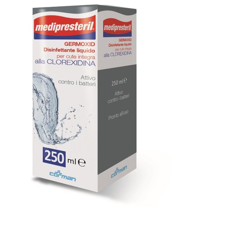 MEDIPRESTERIL GERMOXID DISINFETTANTE LIQUIDO CUTE INTEGRA ALLA CLOREXIDINA 250 ML MEDIPRESTERIL GERMOXID DISINFETTANTE LIQUIDO CUTE INTEGRA ALLA CLOREXIDINA 250 ML