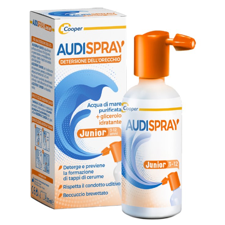 SOLUZIONE DI ACQUA DI MARE IPERTONICO AUDISPRAY JUNIOR IGIENE ORECCHIO SPRAY SENZA GAS 25 ML SOLUZIONE DI ACQUA DI MARE IPERTONICO AUDISPRAY JUNIOR IGIENE ORECCHIO SPRAY SENZA GAS 25 ML