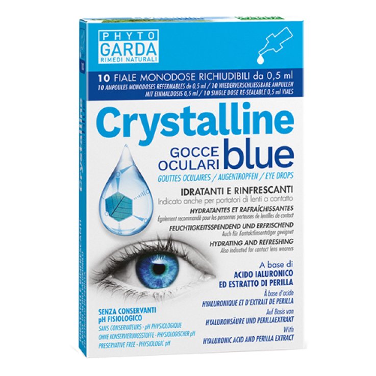CRYSTALLINE BLUE GOCCE OCULARI MONODOSE 10 FIALE 0,5 ML CRYSTALLINE BLUE GOCCE OCULARI MONODOSE 10 FIALE 0,5 ML