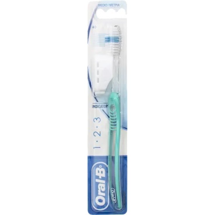 ORALB 123 INDICATOR SPAZZOLINO MANUALE SETOLE 35 MEDIE