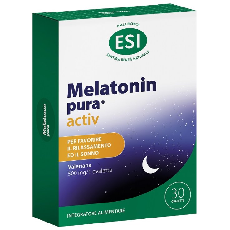 ESI MELATONIN PURA ACTIV 30 OVALETTE SENZA GLUTINE ESI MELATONIN PURA ACTIV 30 OVALETTE SENZA GLUTINE