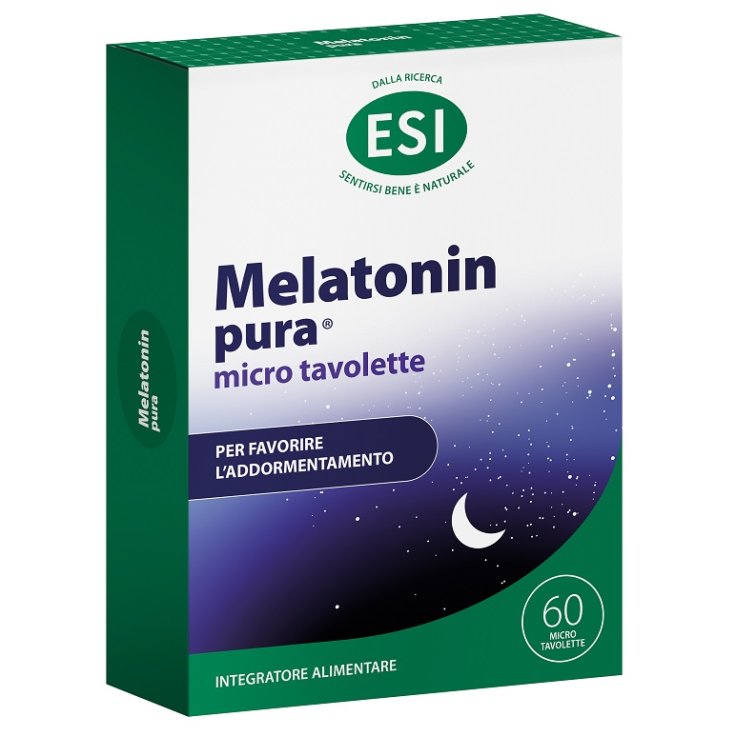 ESI MELATONIN PURA 60 MICROTAVOLETTE SENZA GLUTINE ESI MELATONIN PURA 60 MICROTAVOLETTE SENZA GLUTINE
