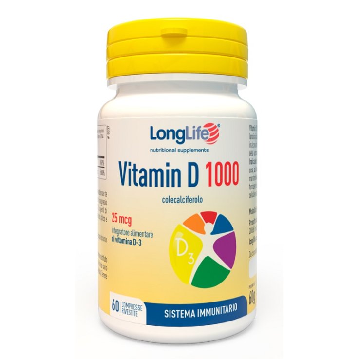 LONGLIFE VIT*D3 1000UI 60 Cpr