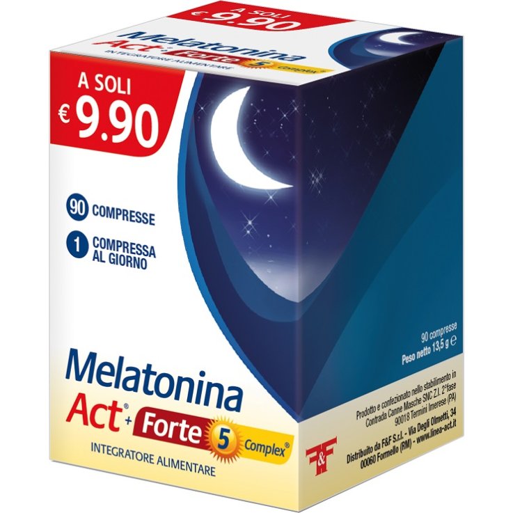 MELATONINA ACT+FORTE 5 COMPLEX 90 COMPRESSE MELATONINA ACT+FORTE 5 COMPLEX 90 COMPRESSE