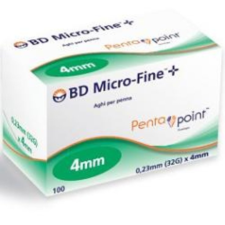 BD MICROFINE 100 Aghi 32g 4mm BD MICROFINE 100 Aghi 32g 4mm