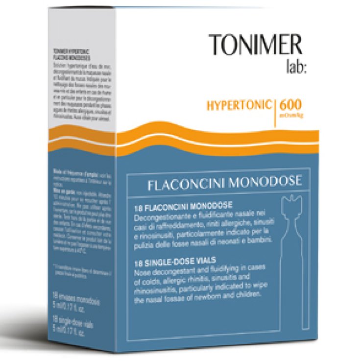 TONIMER HYPERTONIC LAVAGGIO NASALE 18 FLACONCINI TONIMER HYPERTONIC LAVAGGIO NASALE 18 FLACONCINI