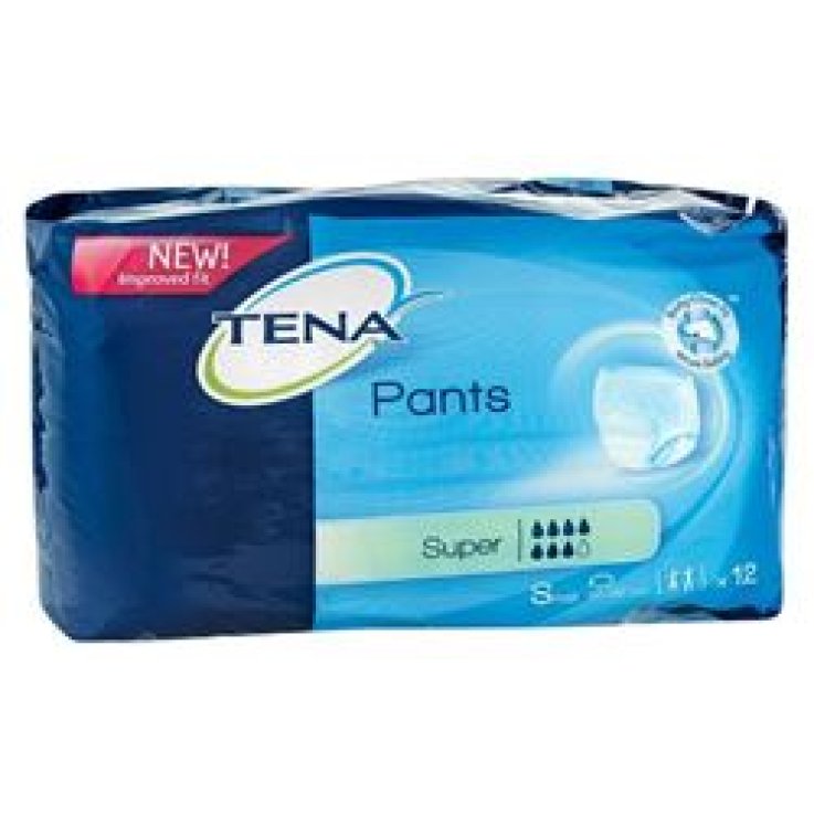PANNOLONE A MUTANDINA TENA PANTS SUPER TAGLIA SMALL 12 PEZZI