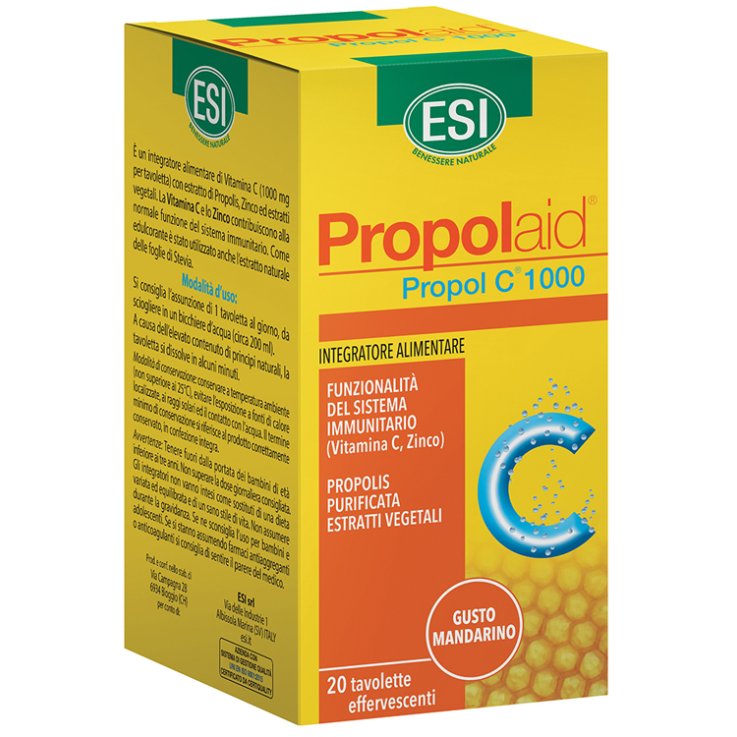 ESI PROPOLAID C 1000 20 TAVOLETTE EFFERVESCENTI ESI PROPOLAID C 1000 20 TAVOLETTE EFFERVESCENTI