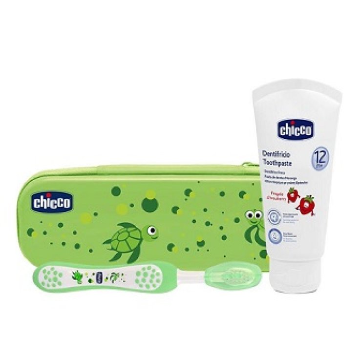 CHICCO SET DENTALE VERDE CON FLUORO CHICCO SET DENTALE VERDE CON FLUORO