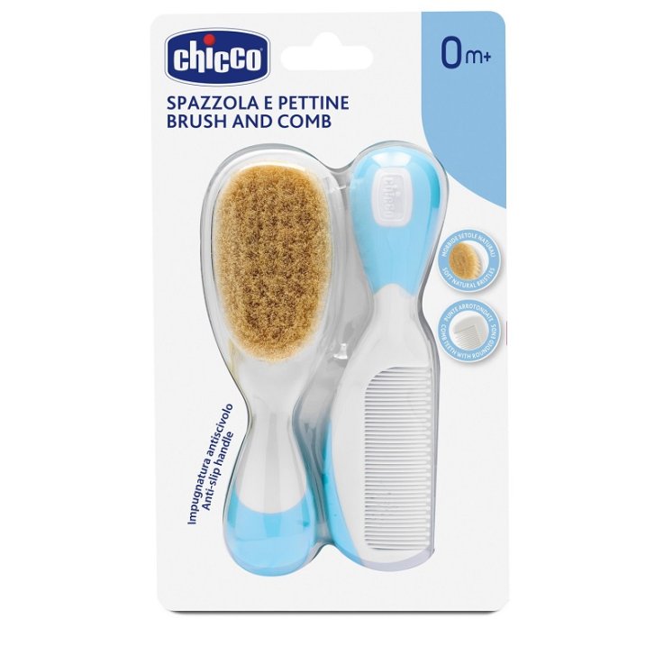 CHICCO SPAZZOLA + PETTINE AZZURRO CHICCO SPAZZOLA + PETTINE AZZURRO